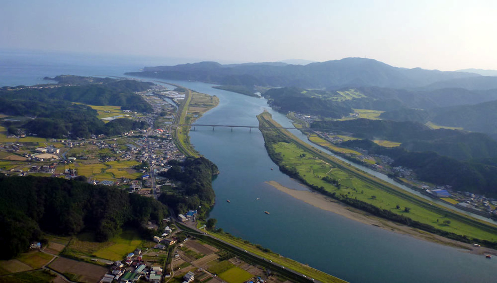 四万十川河口の写真